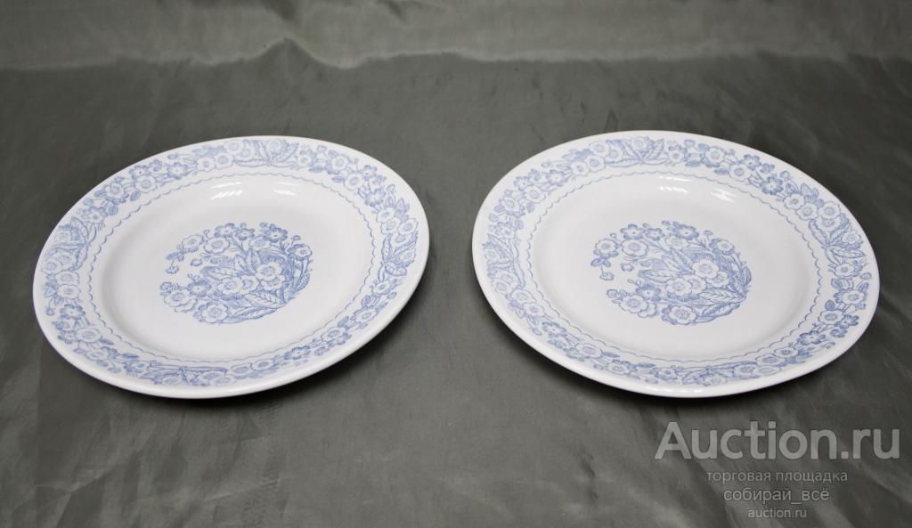 Тарелки 2 шт, десертные Цветочный рисунок, ЗиК, диаметр 17 см  (16)