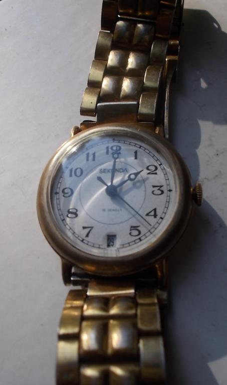 Часы Ракета Seconda 19 камней на ходу с браслетом 049