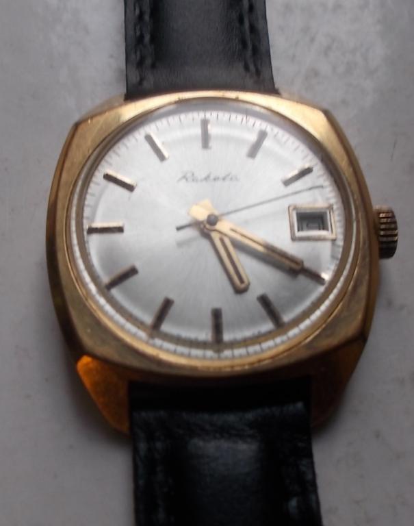 Часы СССР Ракета Позолота Ау на ходу с новым ремешком 68589 красота