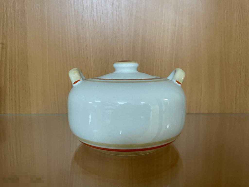 Сахарница с крышкой фарфор ДФЗ Вербилки редкая СССР