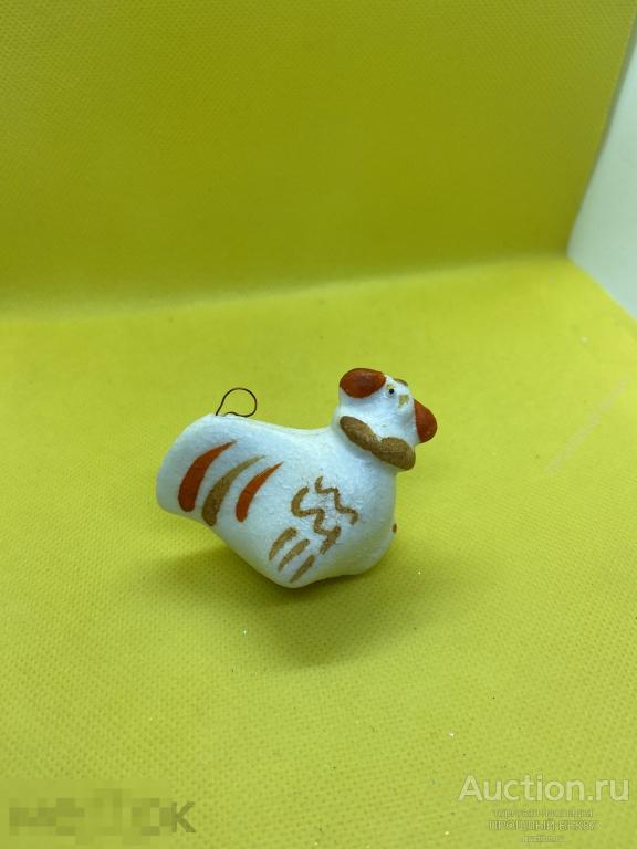 Елочная игрушка. Петушок Пенопласт . Ссср