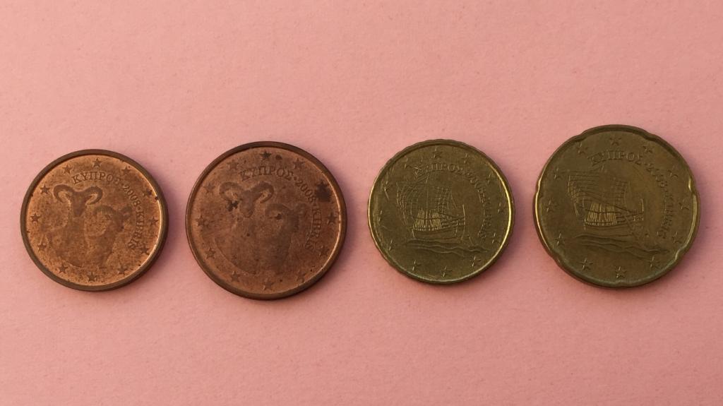 Кипр 2, 5, 10, 20 евро центов 2008. Набор 4 шт.