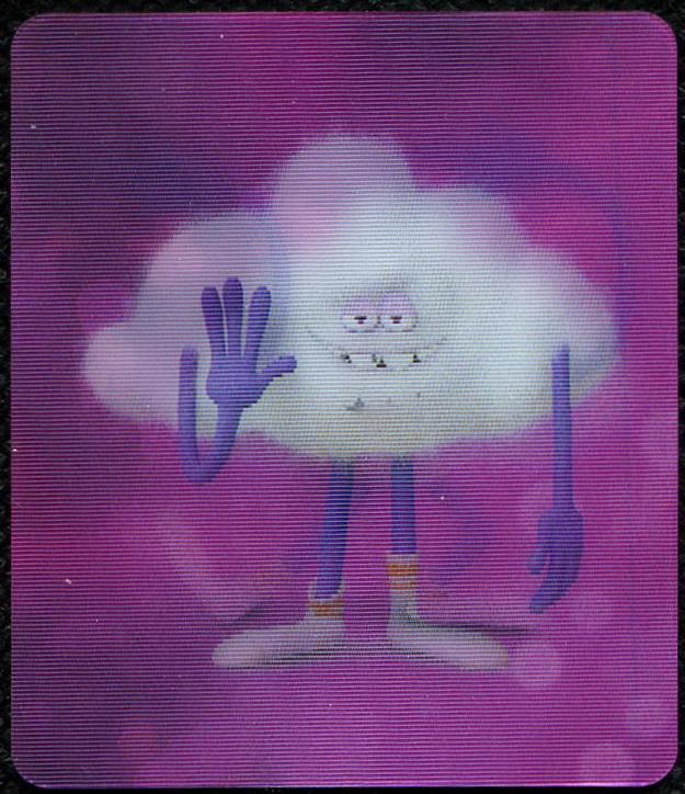 Тролли. Облачко. Мировой тур. Сеть "Пятерочка". Карточка переливашка.