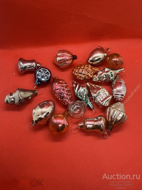 Елочная игрушка  . Ссср. Мини с набора. Ленинград . Сборный