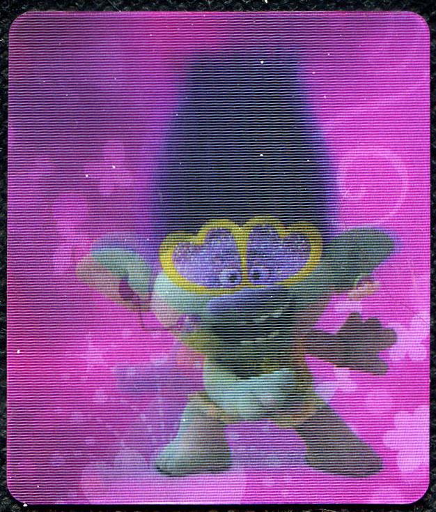 Тролли. Цветан. Мировой тур. Сеть "Пятерочка". Карточка переливашка.