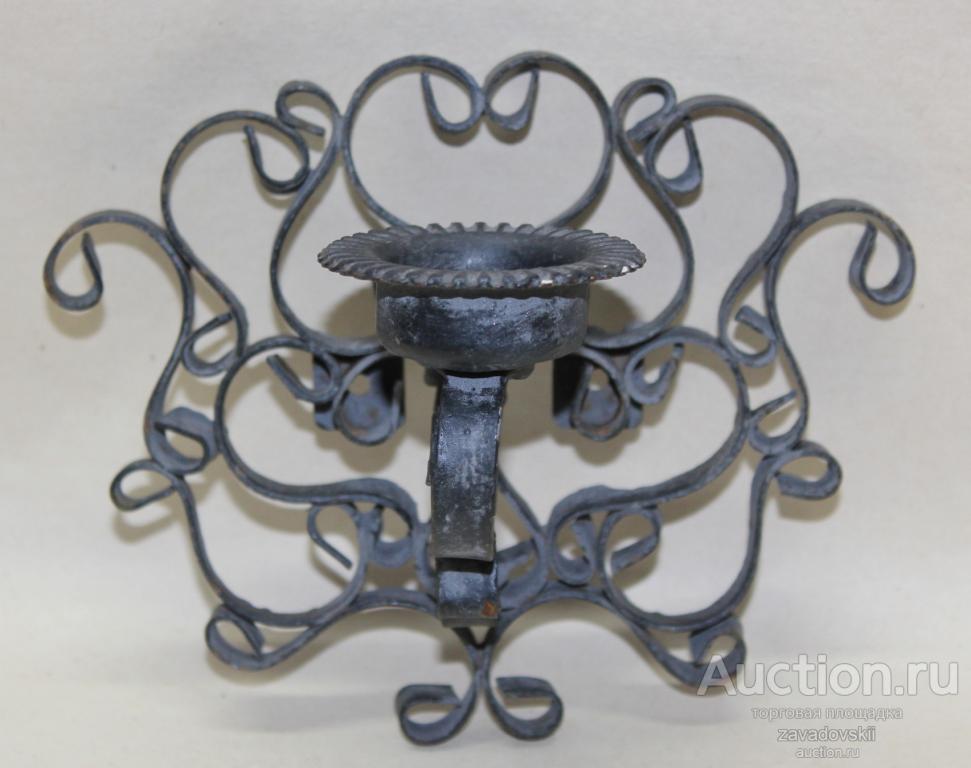 Подсвечник, канделябр, народное творчество, металл