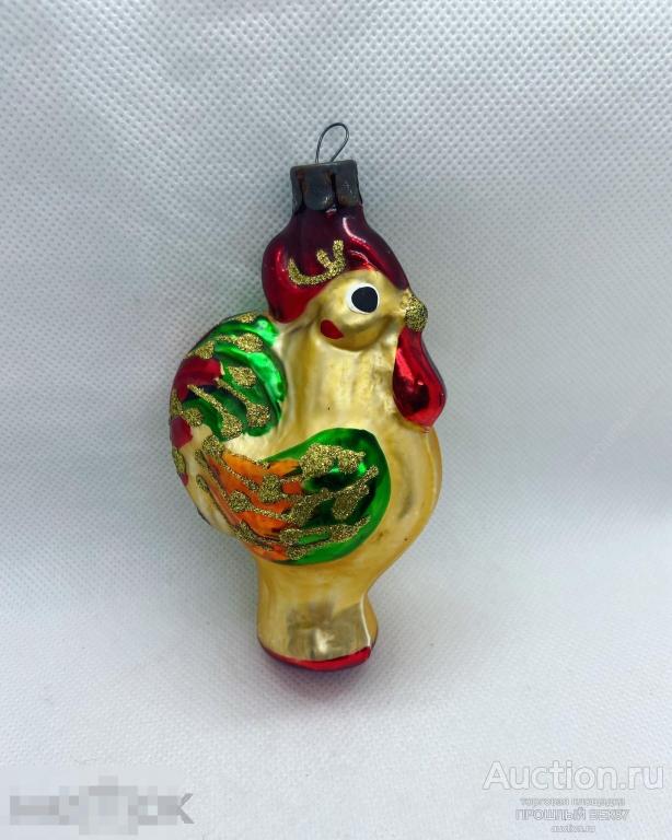 Елочная игрушка. Петушок. Петух. Крупный