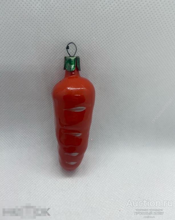 Елочная игрушка. Морковь. Морковка. Овощи Ссср