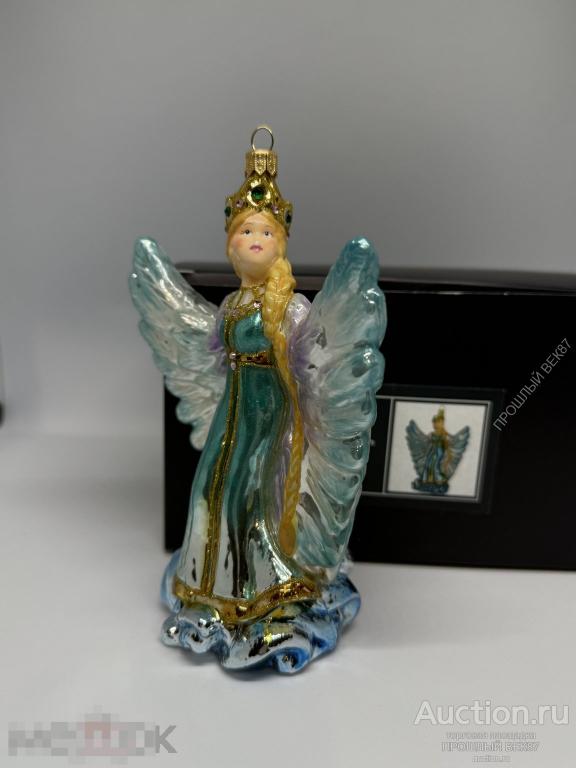 Елочная игрушка. Царевна-Лебедь.Польша . Комозия.KOMOZJA. Ручная работа. Стекло. Коллекционная