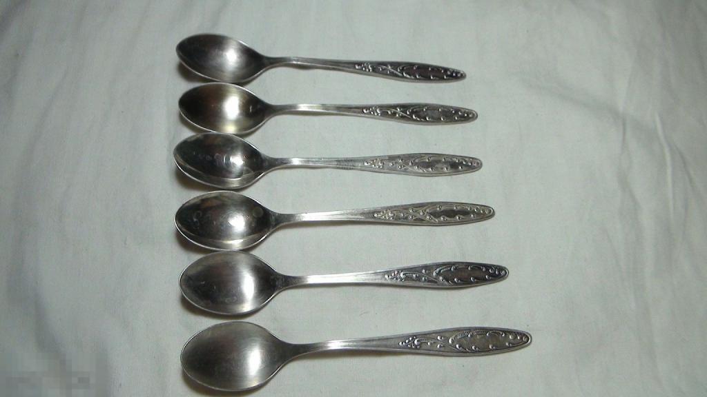Чайные ложки мельхиор 14см 27