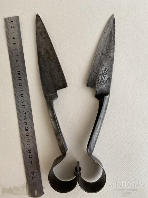 Царизм! Клеймо АНГЛИЙСКИЙ СОЛДАТ в медвежьей шапке. Ножницы для стрижки овец. Англия. Sheffield