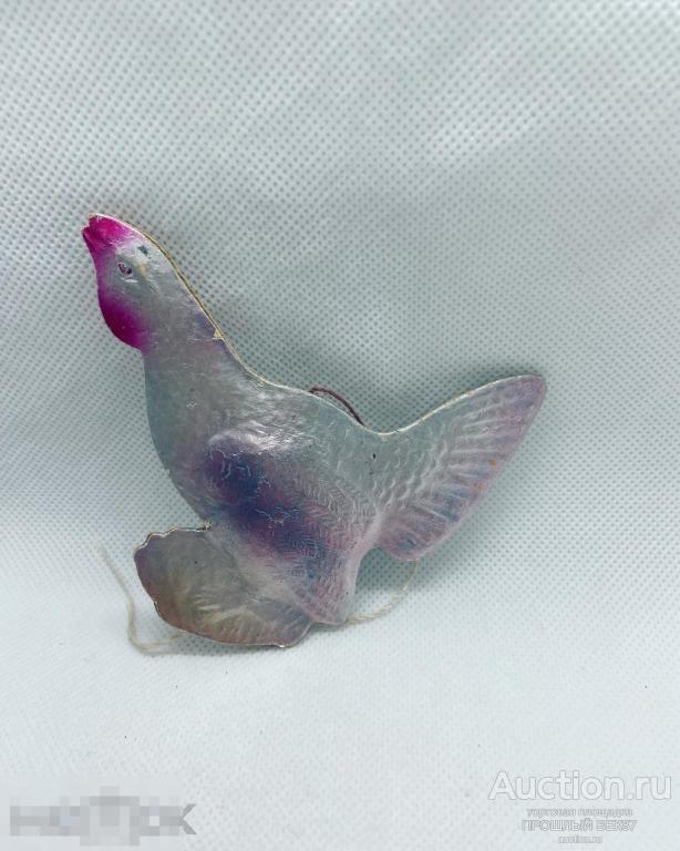 Елочная игрушка. Тетерев. Картонаж.   . Ссср