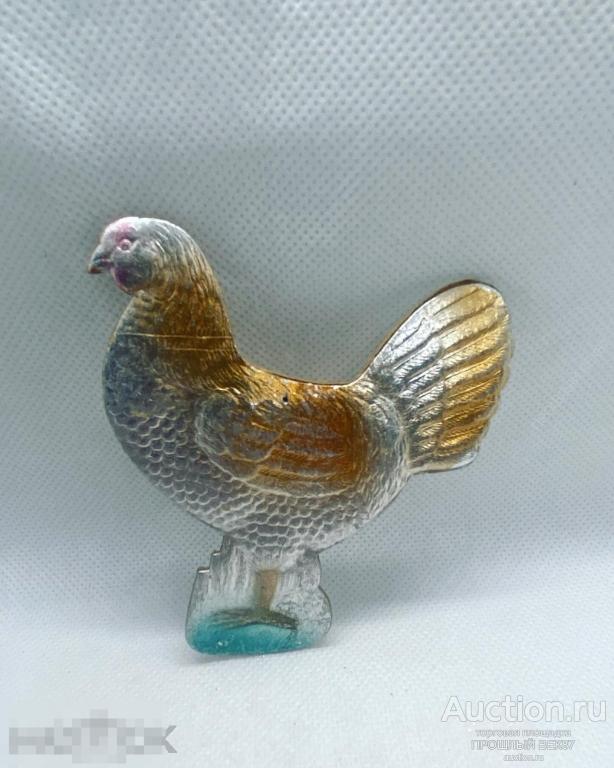 Елочная игрушка. Курица. Картонаж.   . Ссср