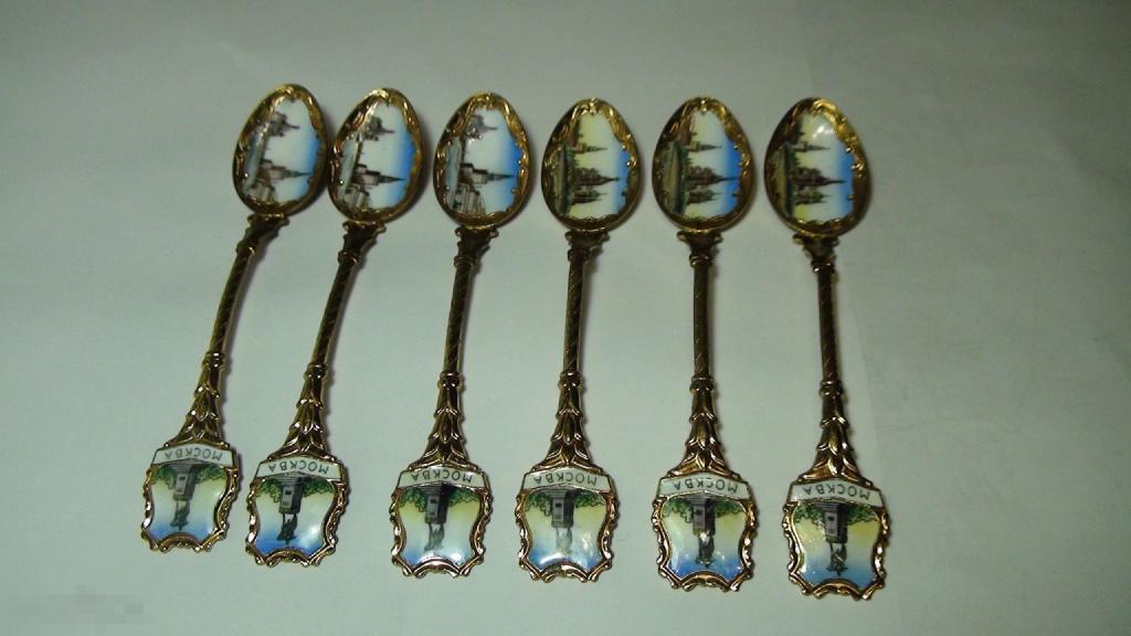 Чайные ложки эмаль Москва 106