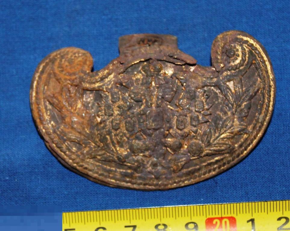 Щиток от рукояти Русской гражданской шпаги.