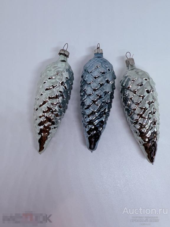 Елочная игрушка . Шишки. Одним лотом. Крупные Ссср