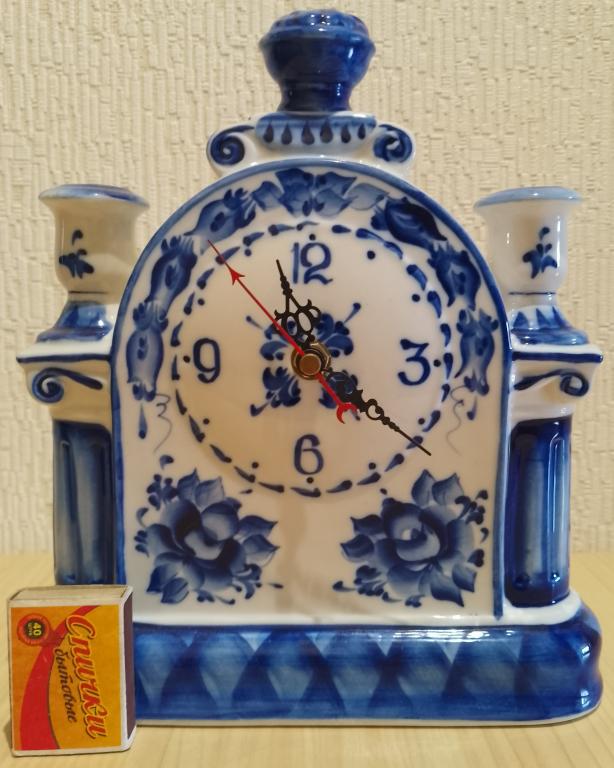 Часы настольные / Дебют / Подсвечники / Авторские / Гжель / Клеймо