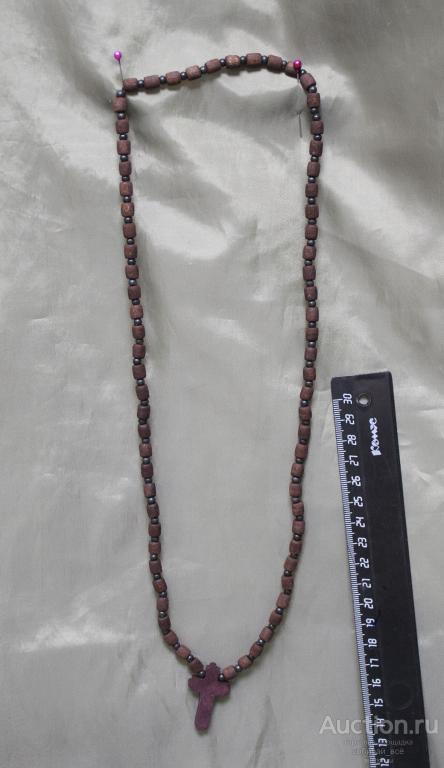 Четки с крестиком, дерево, пластик, длина 67 см  (14)