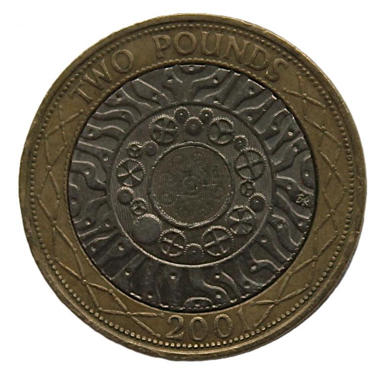 ВЕЛИКОБРИТАНИЯ 2 фунта 2001 «ИСТОРИЯ ТЕХНОЛОГИЧЕСКИХ ДОСТИЖЕНИЙ»