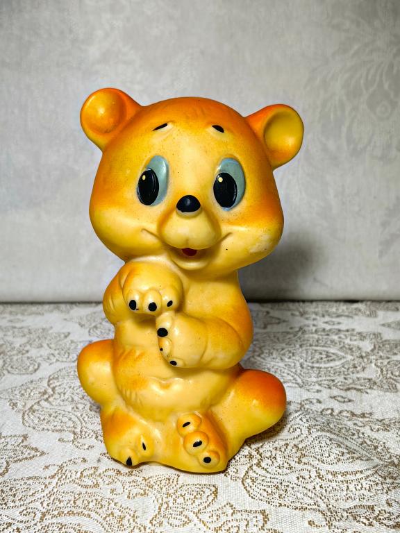 Игрушка резина Резиновая МЕДВЕДЬ МЕДВЕЖОНОК СССР