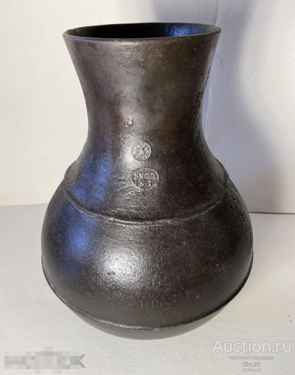 Куса!! Царизм. РЕДКАЯ!! СТАРИННАЯ БОЛЬШАЯ чугунная ваза. Высота 36 см ю/132