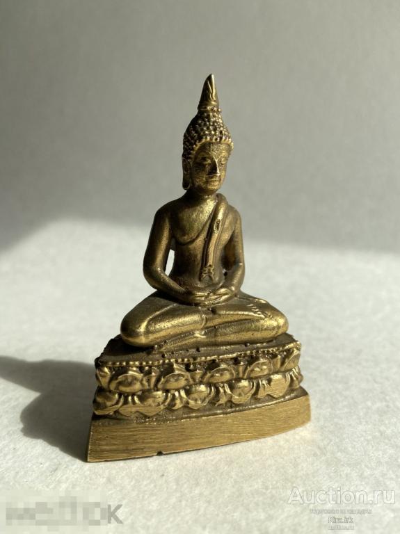 Современный бронзовый Будда. 7,5 См Сувенир скульптура. Бронза. ю/98