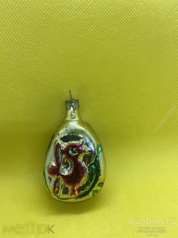 Елочная игрушка . Медальон с птичкой. Каталог .Ссср