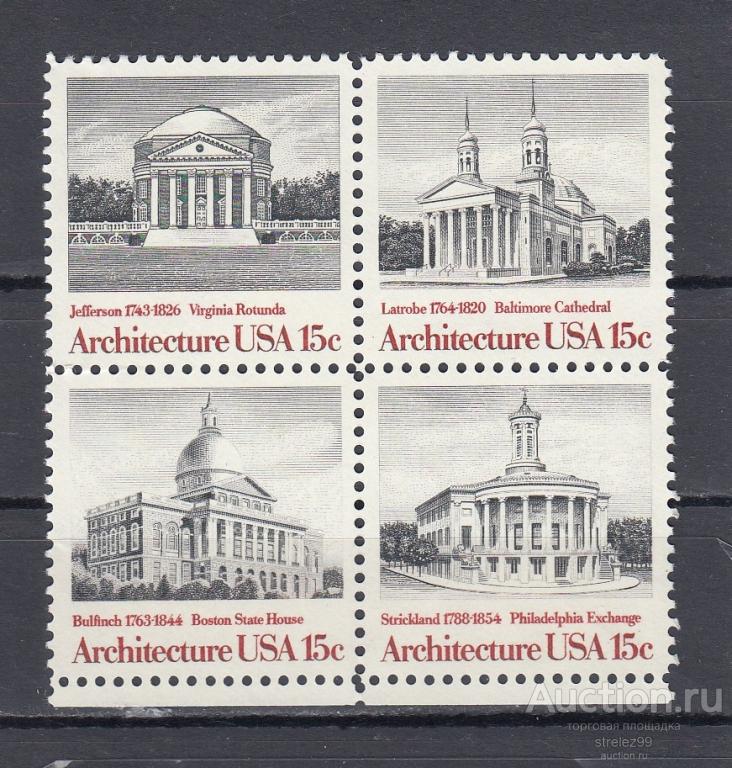 USA  США  1979 Архитектура  Сцепка  Сост** MNH