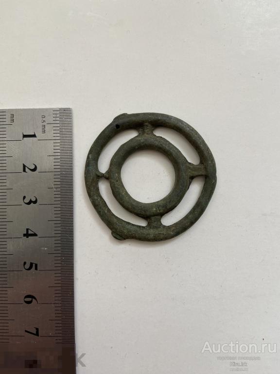 Амулет славянский, оберег, привес. Копанный из земли. Бронза