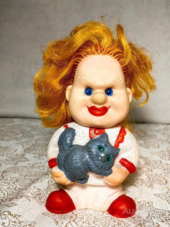 Игрушка резина Резиновая Куклачев с котом Гомель гомельская фабрика игрушек СССР
