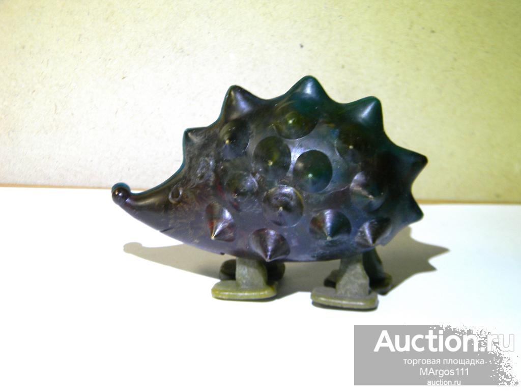 Игрушка СССР Ёж Ёжик Ходячая Пластик