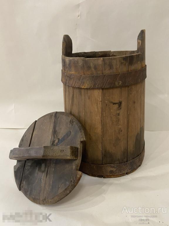 Деревянное ведро, кадушка. Дерево, домашняя утварь.