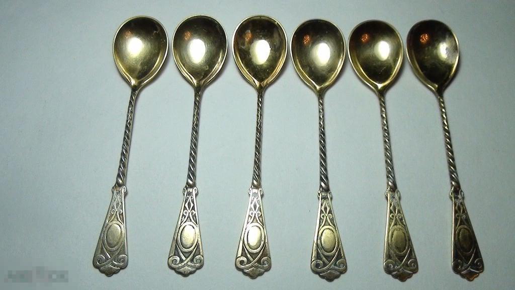Кофейные ложки 875 проба 57гр.