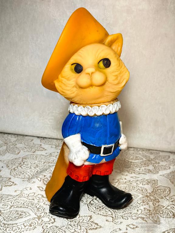 Игрушка резина Резиновая Кот в сапогах СССР