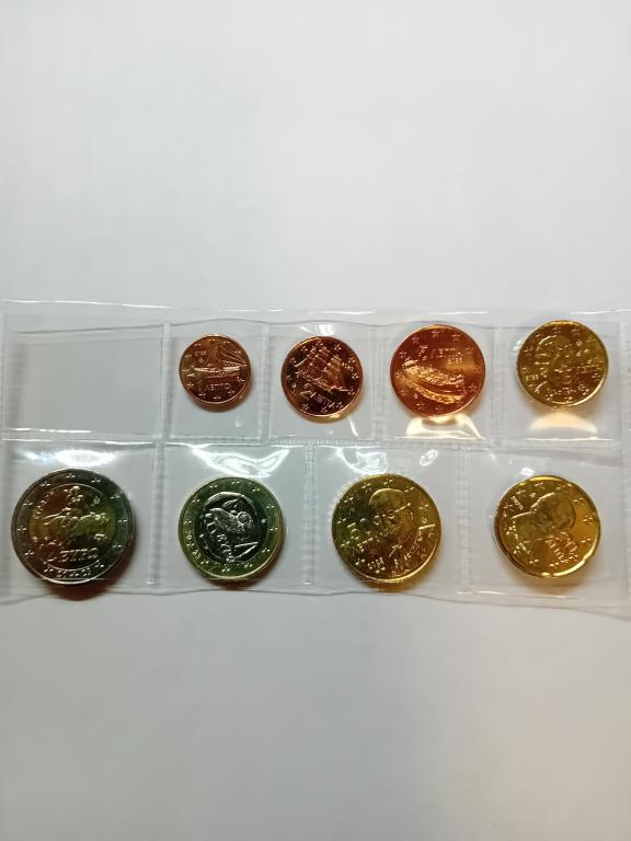 Греция набор евро 2023 UNC