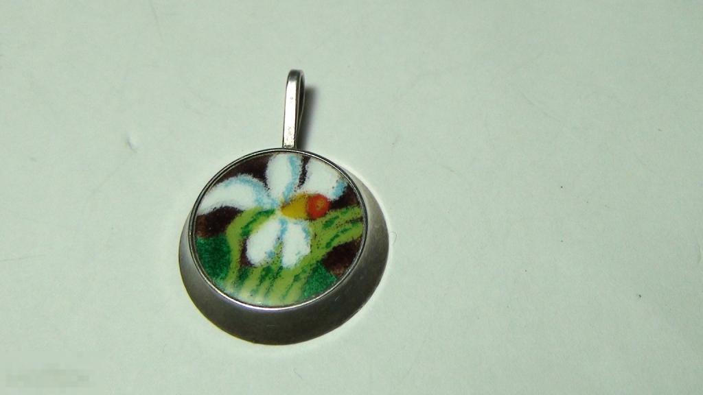 Подвеска  916 проба СССР  эмаль 5,4гр.