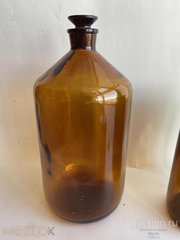 Бутыль СССР. Бутылка с пробкой. Цвет жженой карамели. Карамельный цвет. 36см