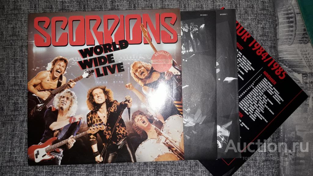 2 LP SCORPIONS - World Wide Live 1985
