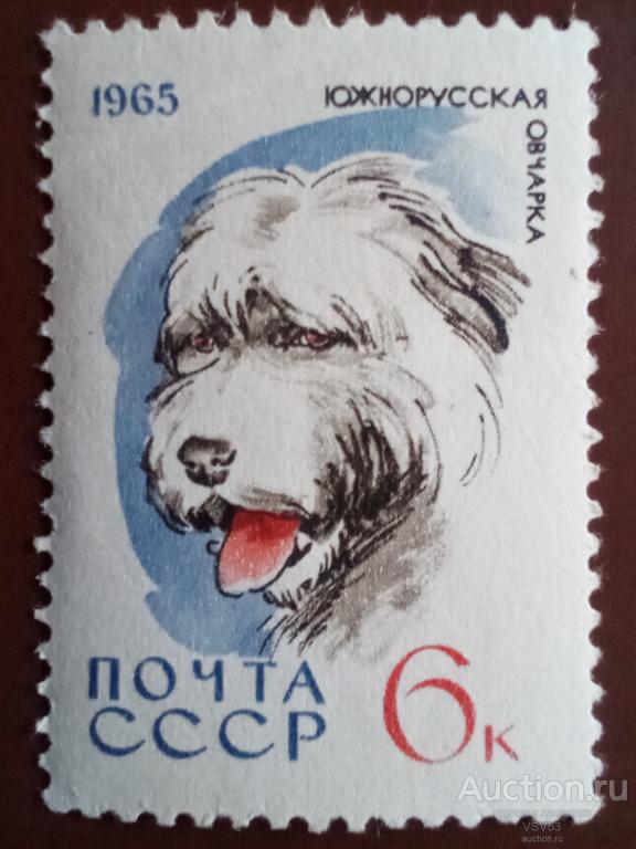 СССР 1965 г. Южнорусская овчарка. Сол. № 3167К** разновидность, 6к без точки.