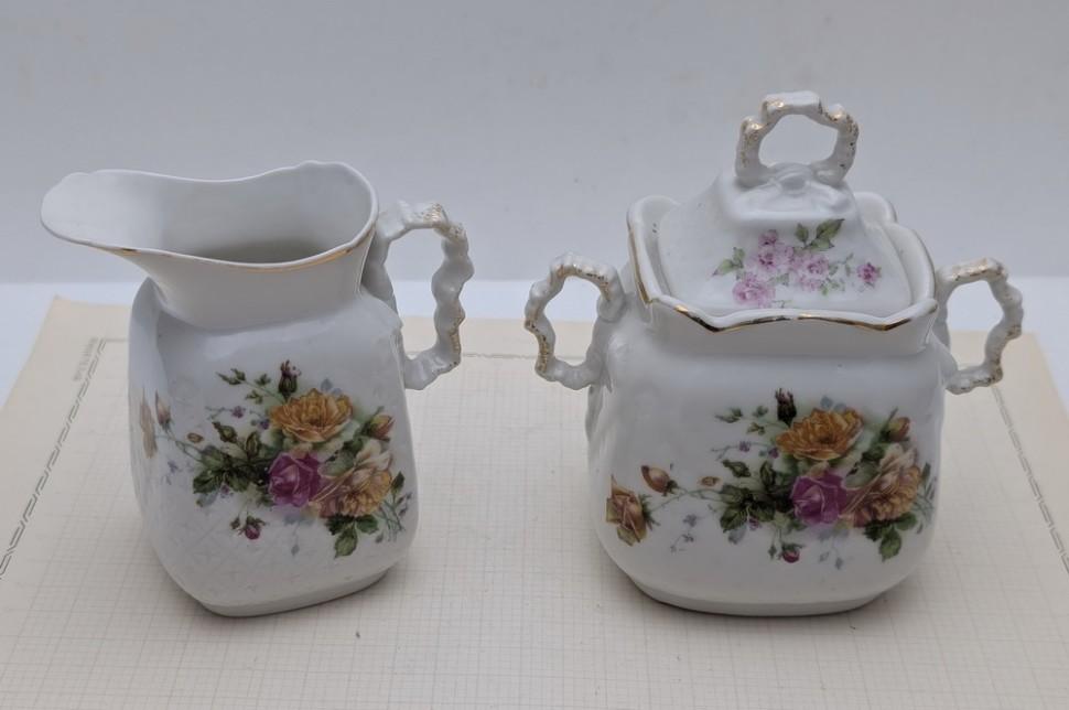 De Fuisseaux Baudour Сливочник и сахарница старинные (A808)