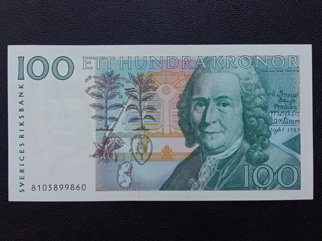 Швеция 100 крон 1988г.    UNC      Р.57а