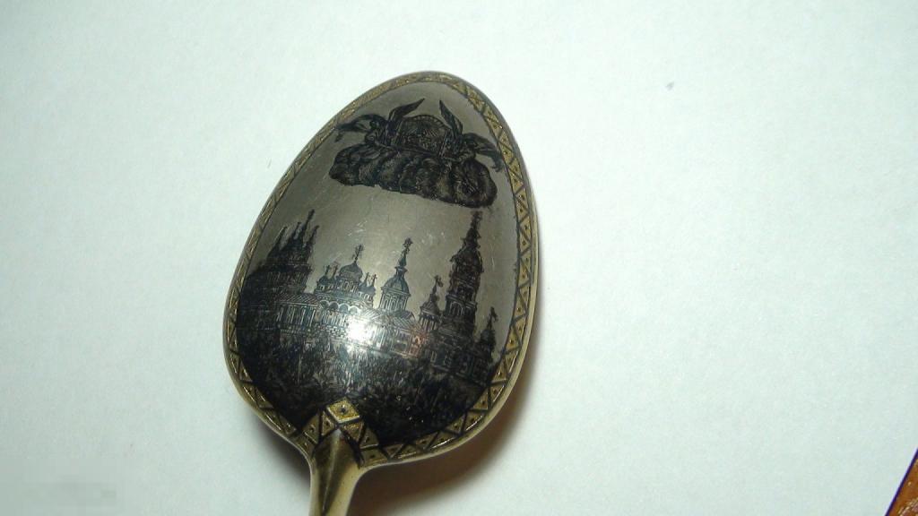 Ложка 84 проба 1870г чернь 114,5гр.