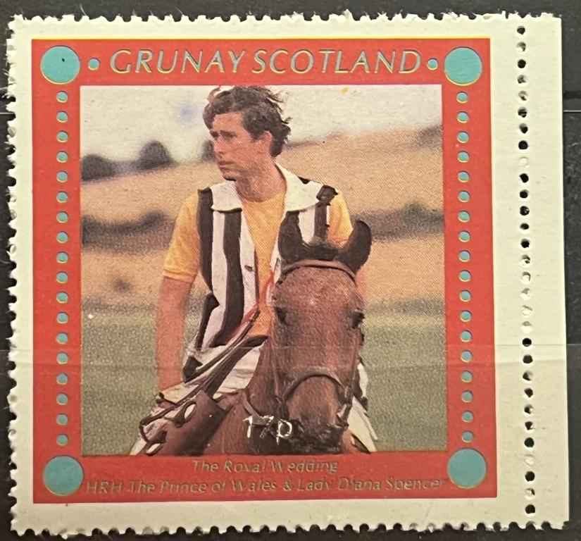 Почтовая марка остров Груней / Шотландия 🏴󠁧󠁢󠁳󠁣󠁴󠁿