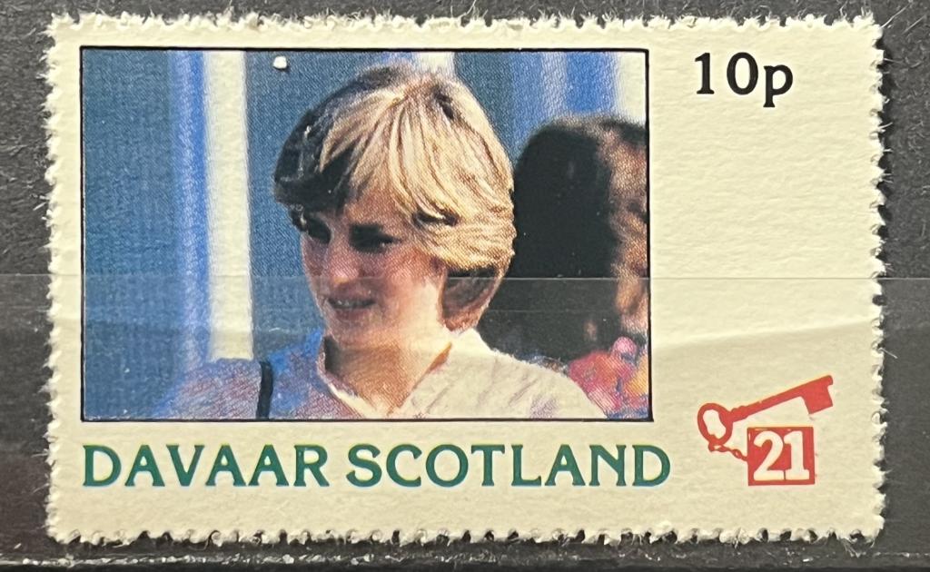 Почтовая марка остров Даваар / Шотландия 🏴󠁧󠁢󠁳󠁣󠁴󠁿