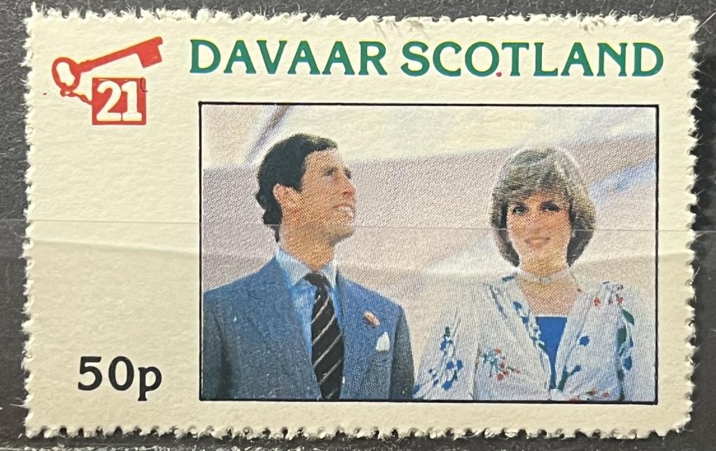 Почтовая марка остров Даваар / Шотландия 🏴󠁧󠁢󠁳󠁣󠁴󠁿