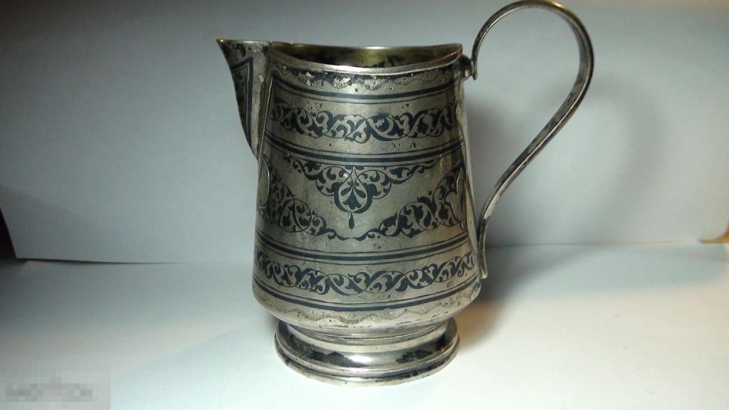 Молочник  875 проба  чернь 133,5гр.