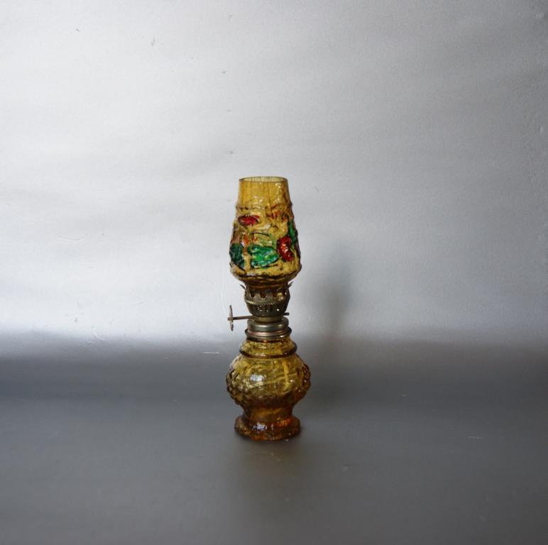 керосиновая лампа миниатюра стекло В.14 см