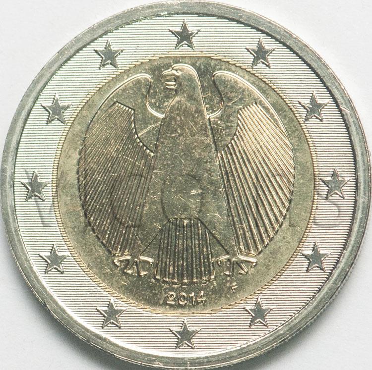 Германия 2 евро 2014 двор F 86061
