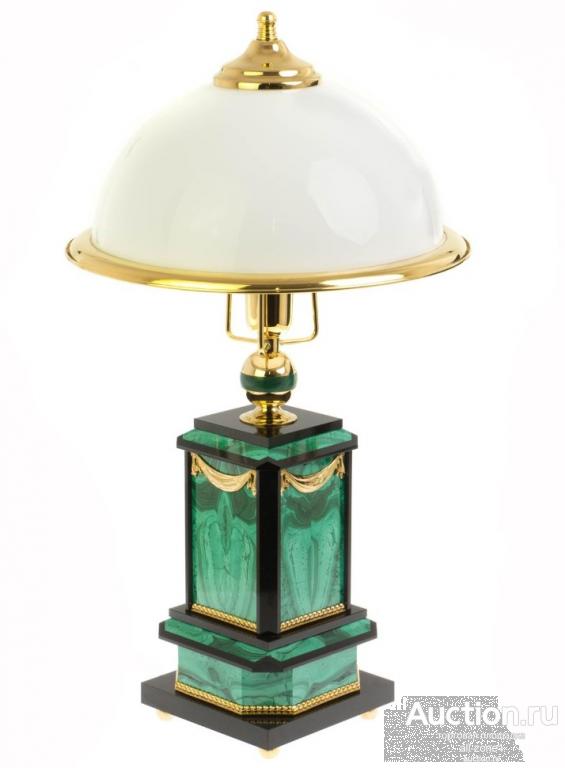 Лампа настольная из малахита 072129916