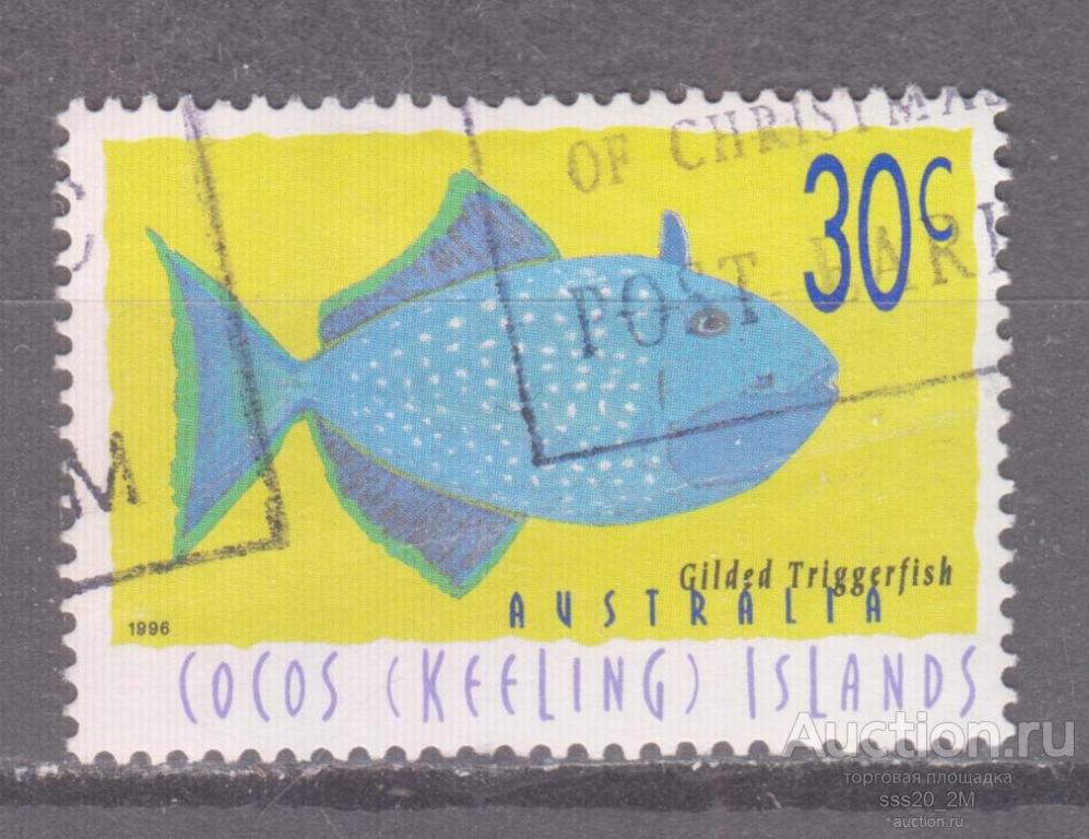 Кокосовые о-ва 1996 пятнистый спинорог Mi350